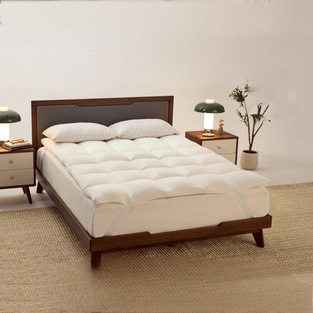 Ventilated Foam Channel Design with Cloud-Like Microfiber Comfort Topper