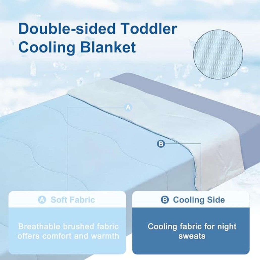 Baby quilt cooling blanket
