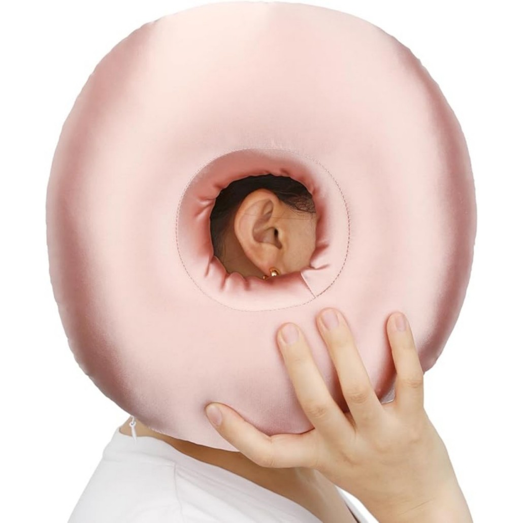 Cooling Ear Piercing Pillow with Hole | Relieve Ear Pressure While Sleeping