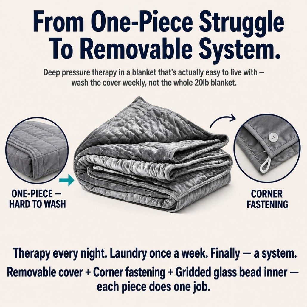 Removable Cover Weighted Blanket