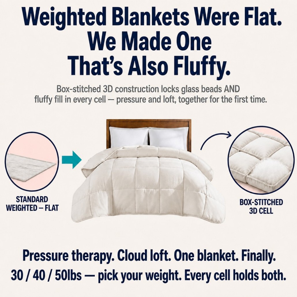 Fluffy Weighted Comforter