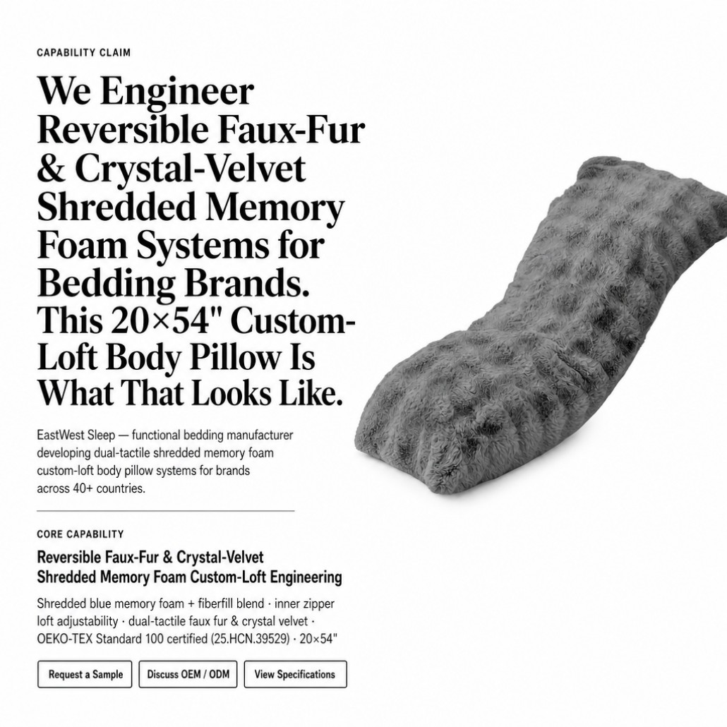 fluffy body pillow