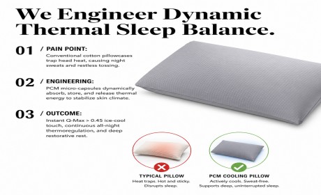 PCM Cooling Pillowcases: How Temperature-Regulating Fabric Works