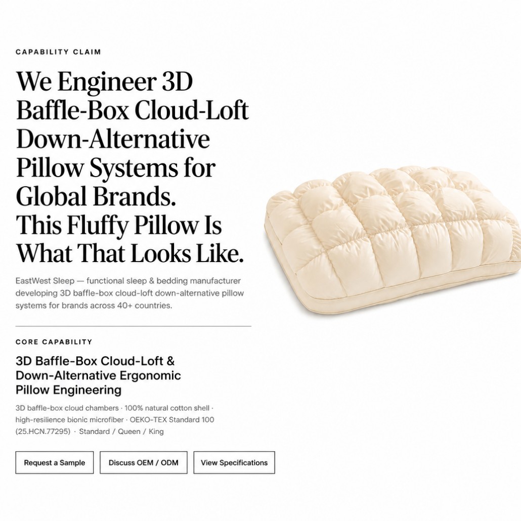 fluffy down alternative pillow