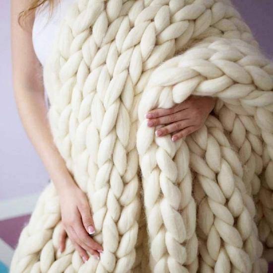 Warm Knit Throw Blanket