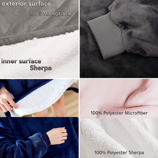 Hooded Blanket 100% Flannel